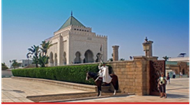 View of the Mausoleum of Mohammed V