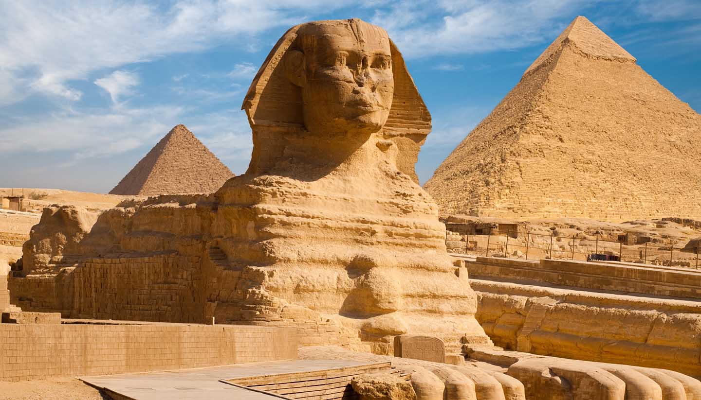 Sphynx Profile Pyramid Giza Egypt - Wonders Of Egypt
