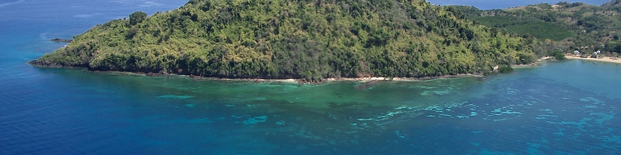 View of a island surrounded by water