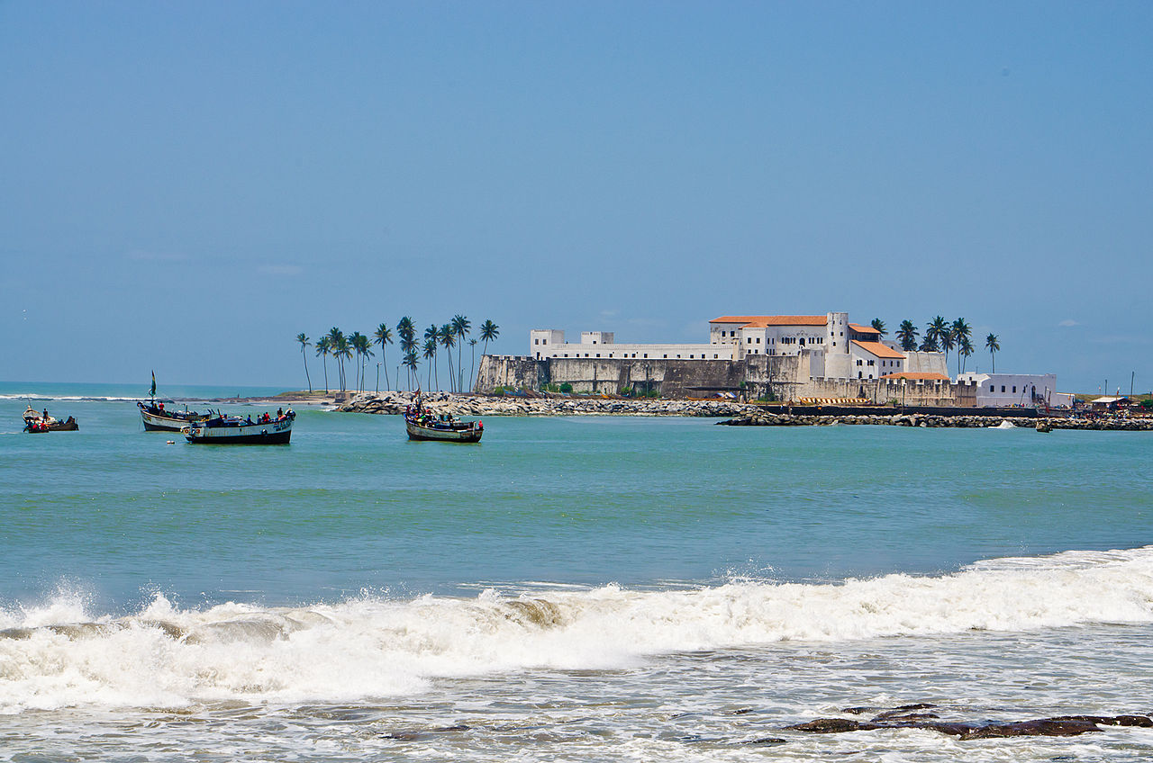 View of Elmina Castle from a far beach - Historical & Cultural Tour of Ghana