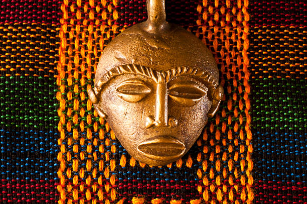 A decorative African mask