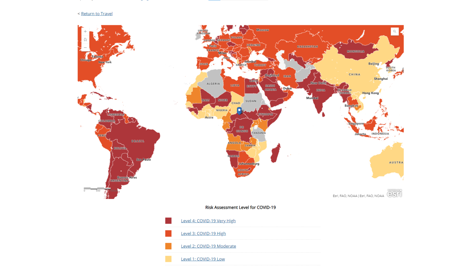 least safe countries to visit