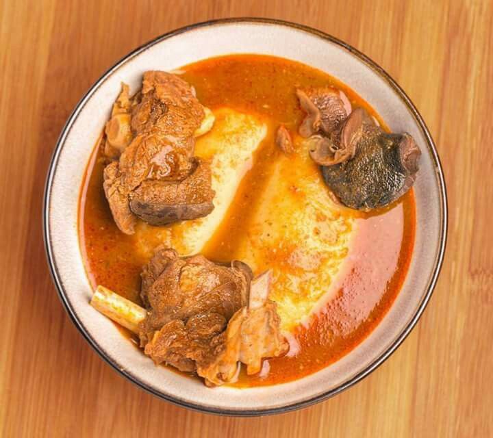 Fufu and Goat