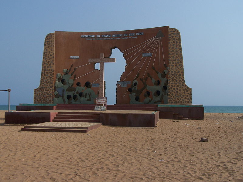 View of a memorial in Quidha, Benin
