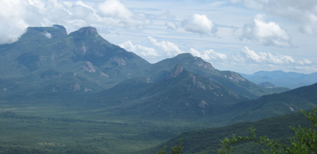 View of large mountains - Tour of Angola