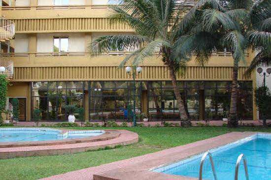 Outdoor pool area of Azalai Le Grand Hotel
