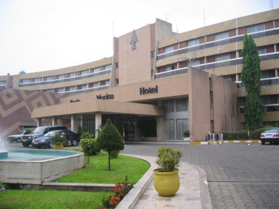 Entrance to Benin Marina Hotel