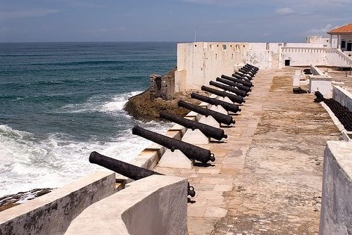 Canons lining a Castle - Explore Ghana, Togo & Benin