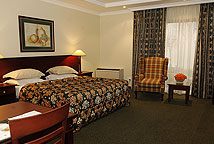 Hotel room with one bed