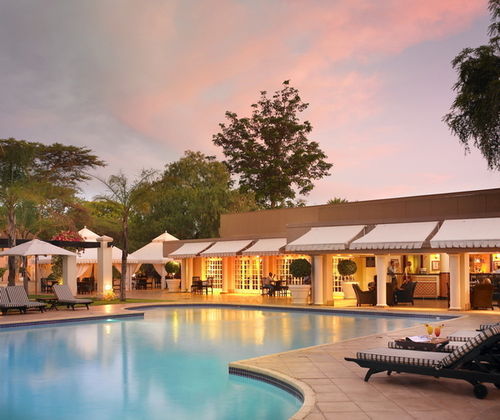 Outdoor pool area of Cresta President Hotel