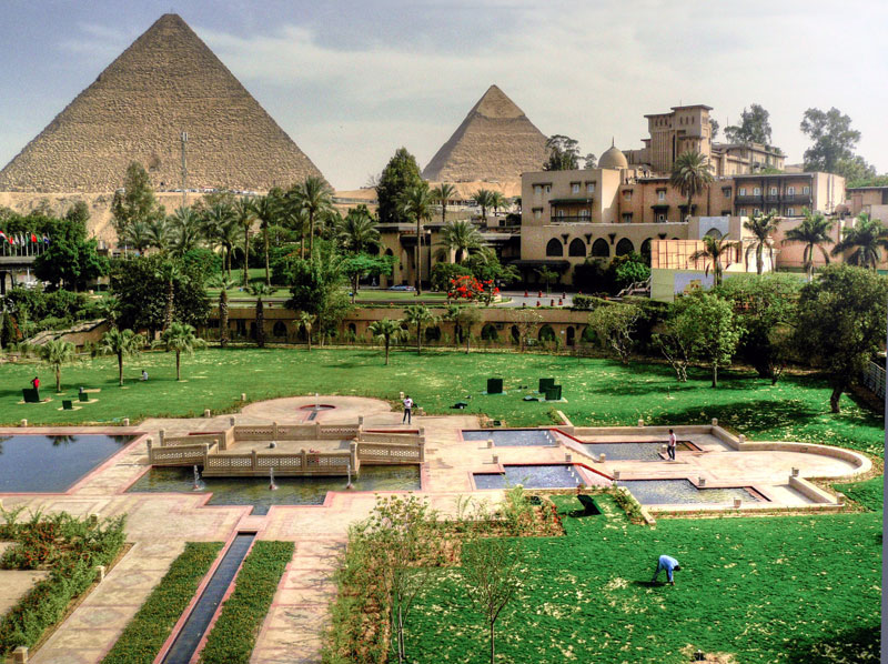 view of the Egoth Oberoi Hotel