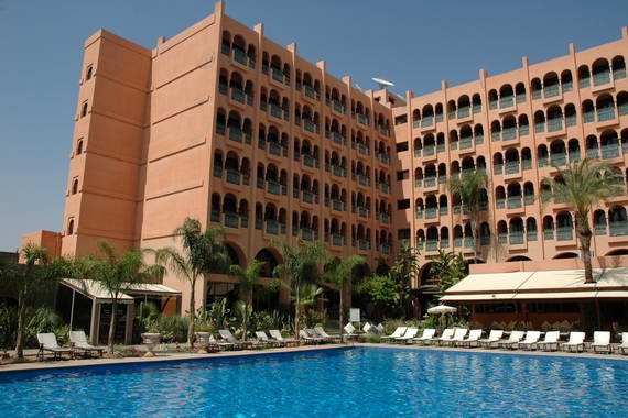 Outdoor pool area of El Andalous Hotel Marrakech