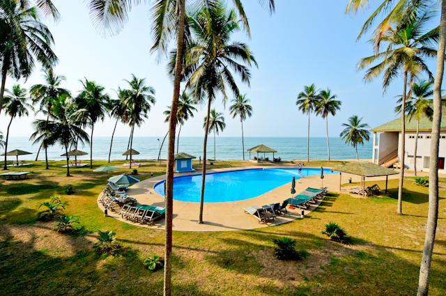 Outdoor pool area of Elmina Bay Resort