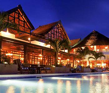 Outdoor pool area of Golden Tulip Accra Hotel