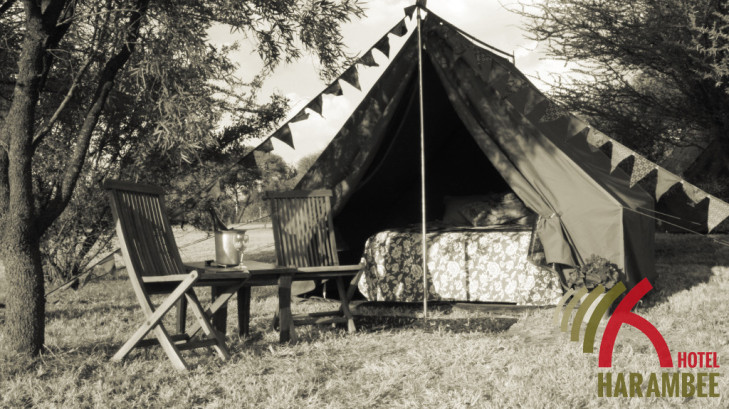 Tent with one bed