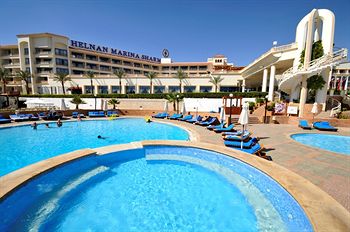 Outdoor pool area of Helnan Marina Hotel