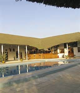 Outdoor pool area of Hotel Le Bandiala