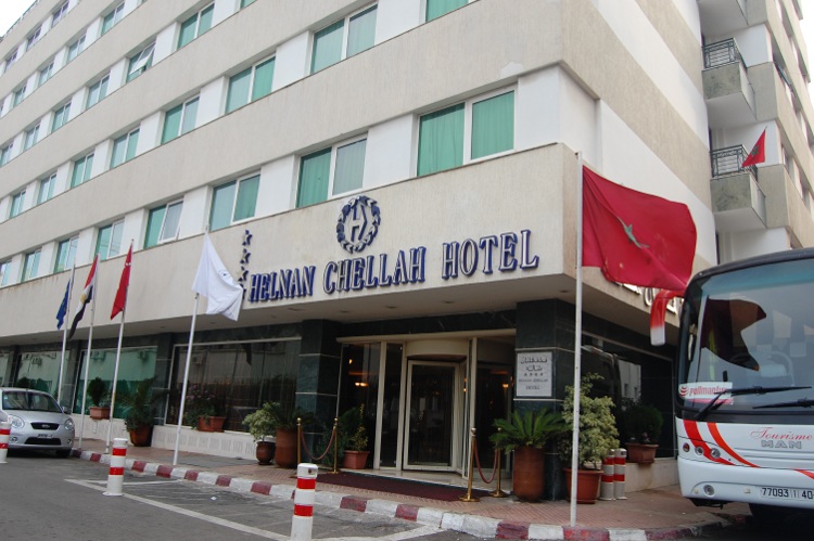Entrance of Hotel Chellah Rabat