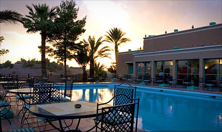 Outdoor pool area of Hotel Kenzi Azghor Ouarzazate