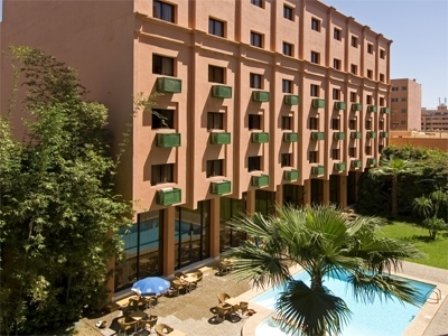 Outdoor pool area of Hotel Meryem Marrakech