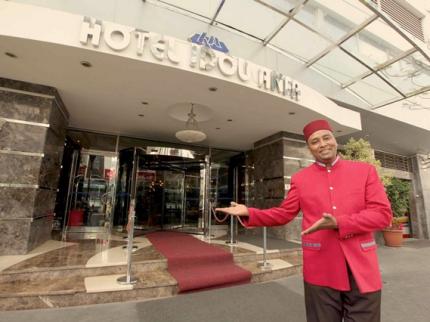 Entrance of Idou Anfa Hotel Casablanca