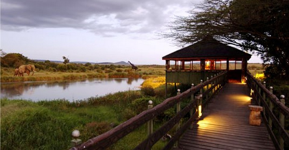 Outdoor area of Keekorok Lodge