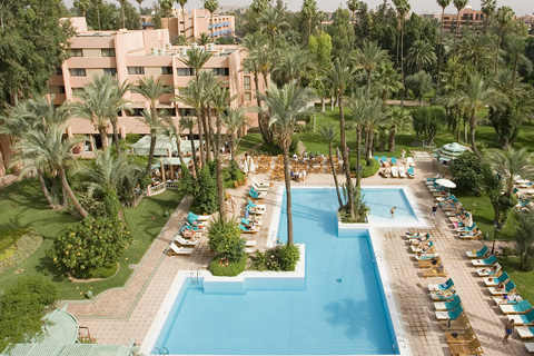 Outdoor pool area of Kenzi Farah Marrakech