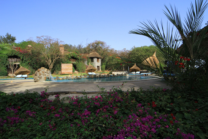 Outdoor pool area of Kuriftu Resort