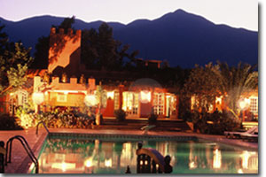 Outdoor pool area of La Roseraie Berbere Mountain Marrakech