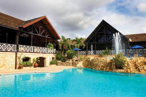 Outdoor pool area of Labadi Beach Hotel