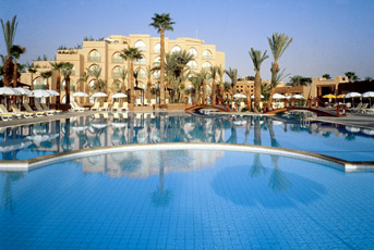 Outdoor pool area of Le Meridien N'Fis Marrakech