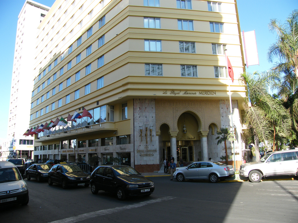 Entrance of Le Royal Mansour Meridien Hotel Casablanca