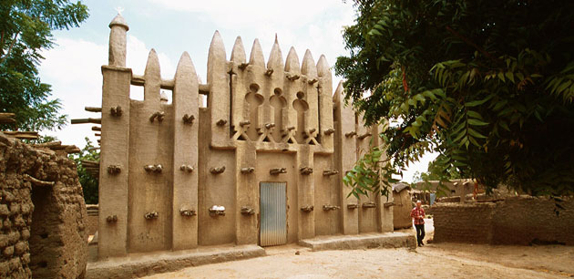 View of a historic site in Mali