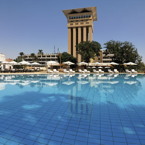 Outdoor pool area of (Moevenpick)Elephantine Hotel