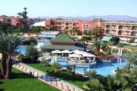 Outdoor pool area of Palmeraie Golf Palace Hotel & Resort Marrakech