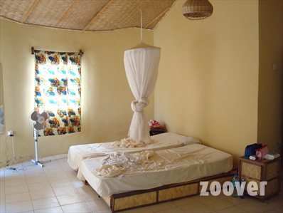 Hotel room with two beds