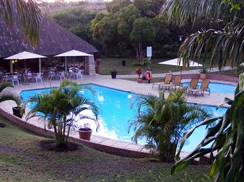 Outdoor pool area of Protea Umfolozi River Lodge
