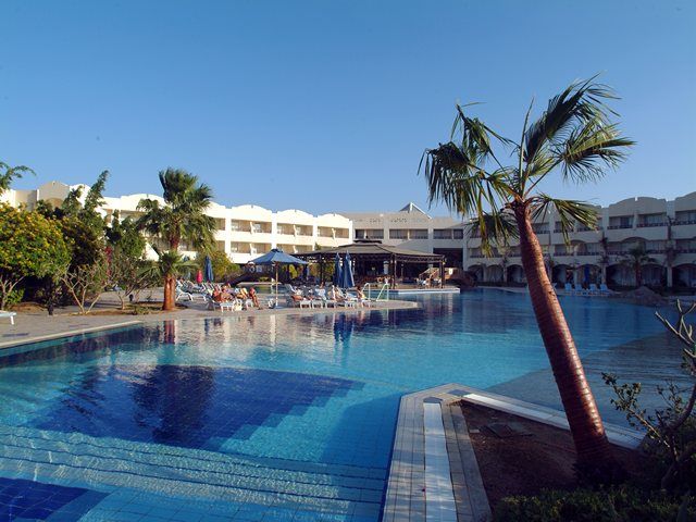 Outdoor pool area of Sharm El Sheikh Marriott Beach Resort