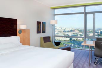 Hotel room with one bed