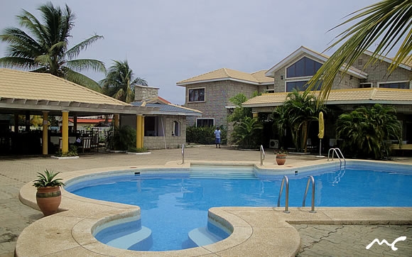 Outdoor pool area of Tsarley Korpey Beach Resort