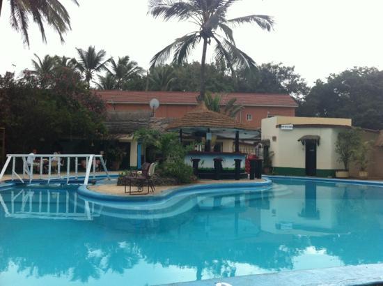 Outdoor pool area of African Village Hotel