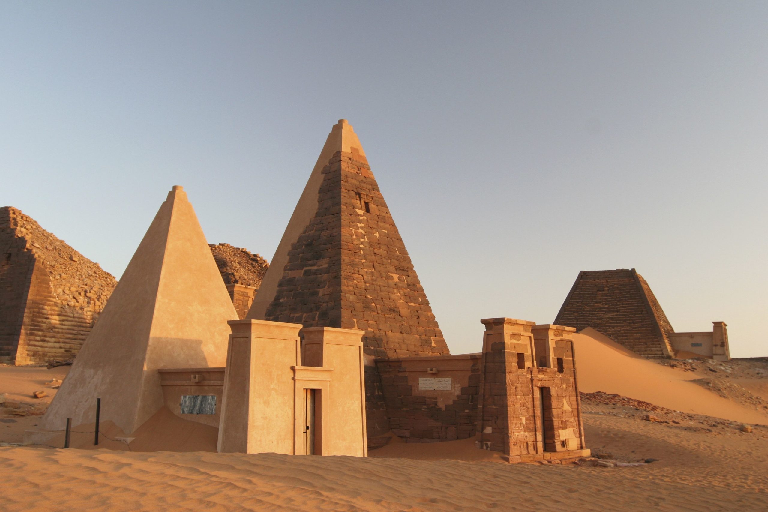 Ancient tall narrow pyramids - Tour of Djibouti Sudan & Eritrea