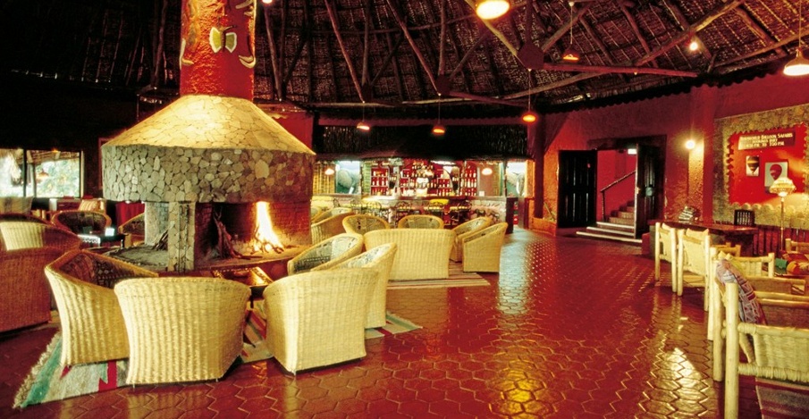 Hotel lobby of Masai Mara Sopa Lodge