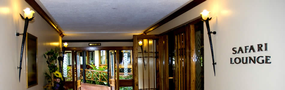 Lounge area of Jacaranda Hotel
