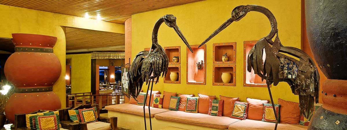 Hotel lobby of Serengeti Sopa Lodge